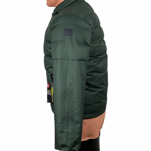 Under Armour Storm Men Down Jacket Hood Green Zip Size L 1342702 310 - Picture 3 of 7